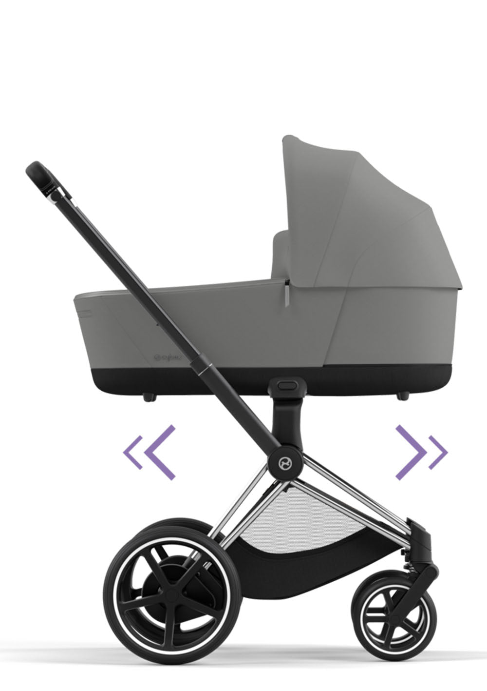 Cybex e-Priam Kinderwagen-Set Comfort Mirage Grey
