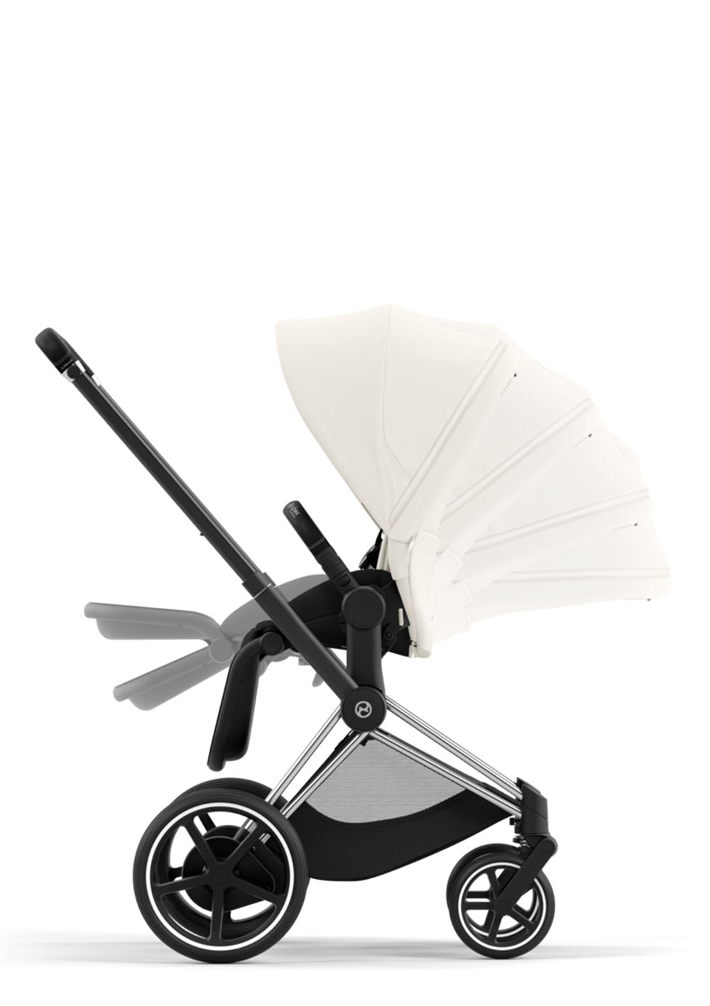 Cybex e-Priam Kinderwagen-Set Comfort Off White