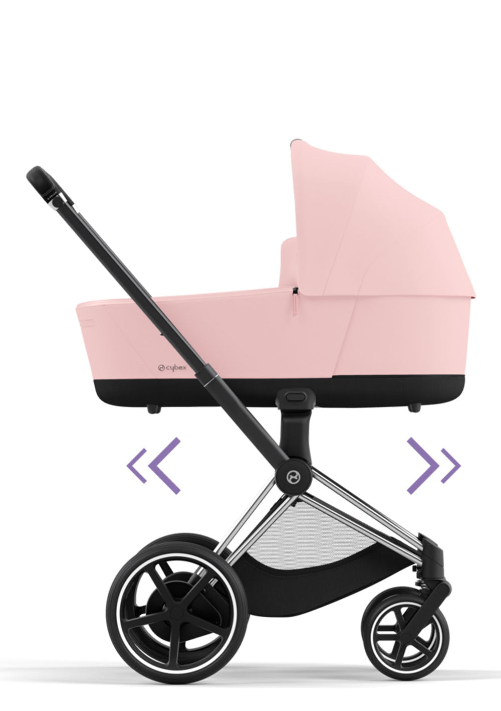 Cybex e-Priam Kinderwagen-Set Comfort Peach Pink