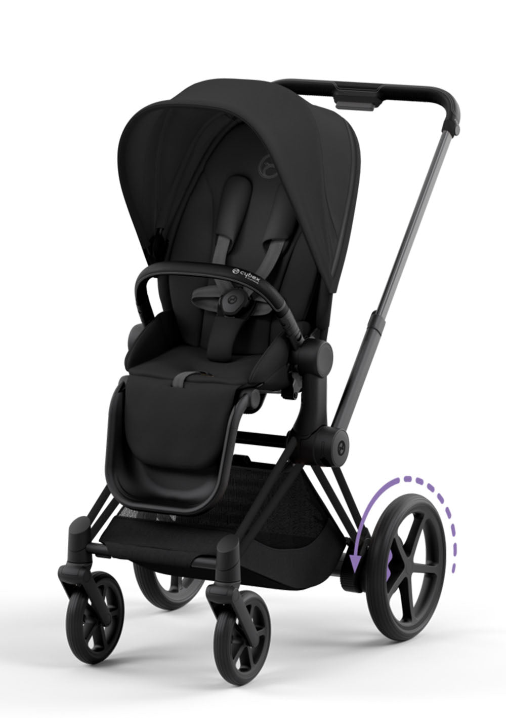 Cybex e-Priam Kinderwagen-Set Comfort Sepia Black