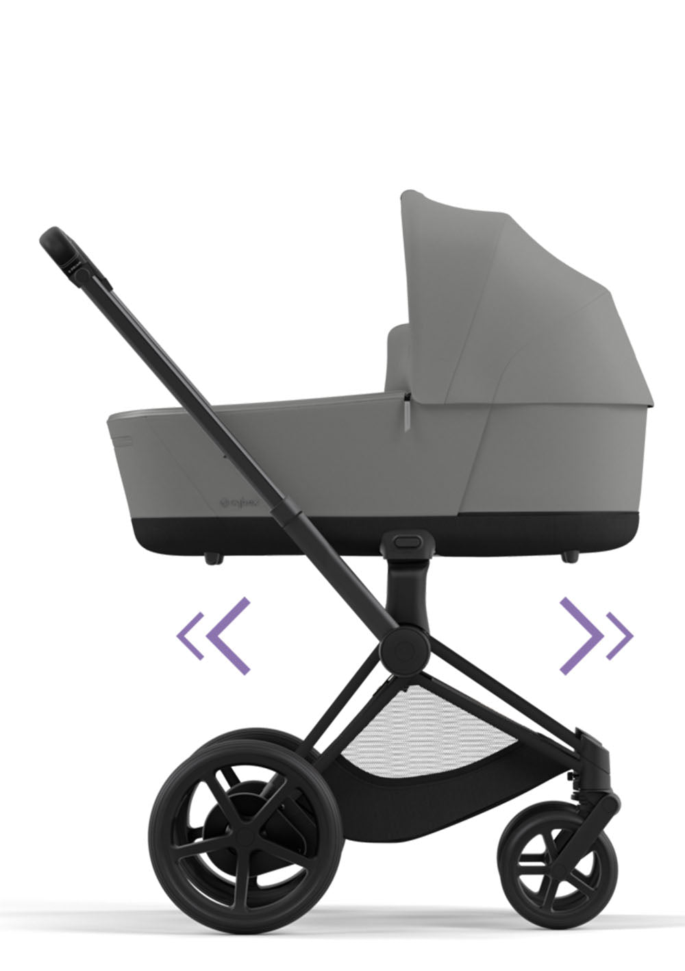 Cybex e-Priam Kinderwagen-Set Comfort Mirage Grey