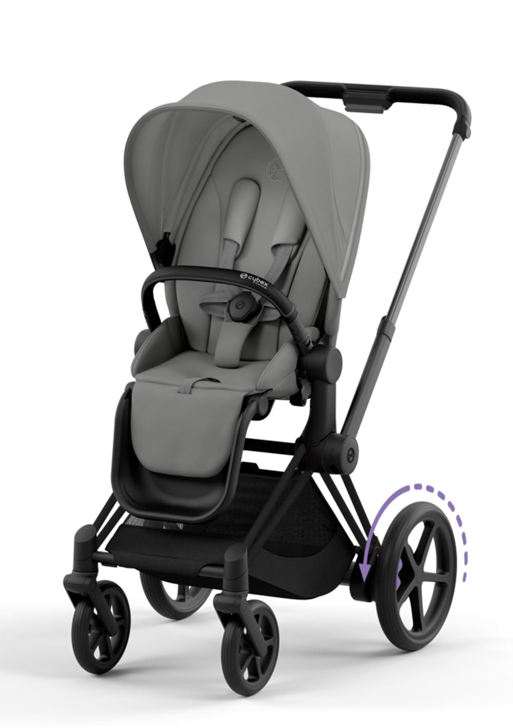 Cybex e-Priam Kinderwagen-Set Comfort Mirage Grey