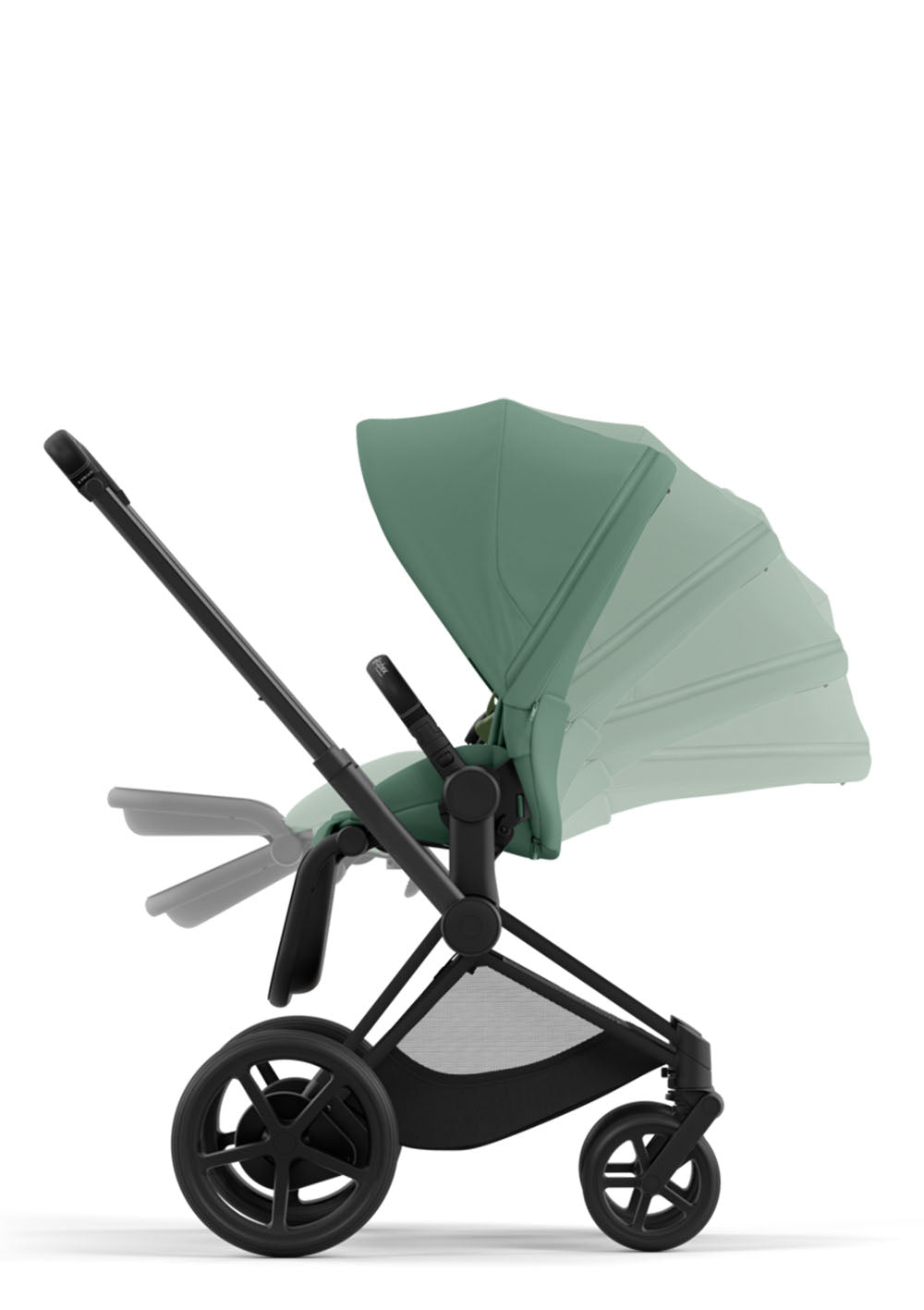 Cybex e-Priam Kinderwagen-Set Comfort Leaf Green