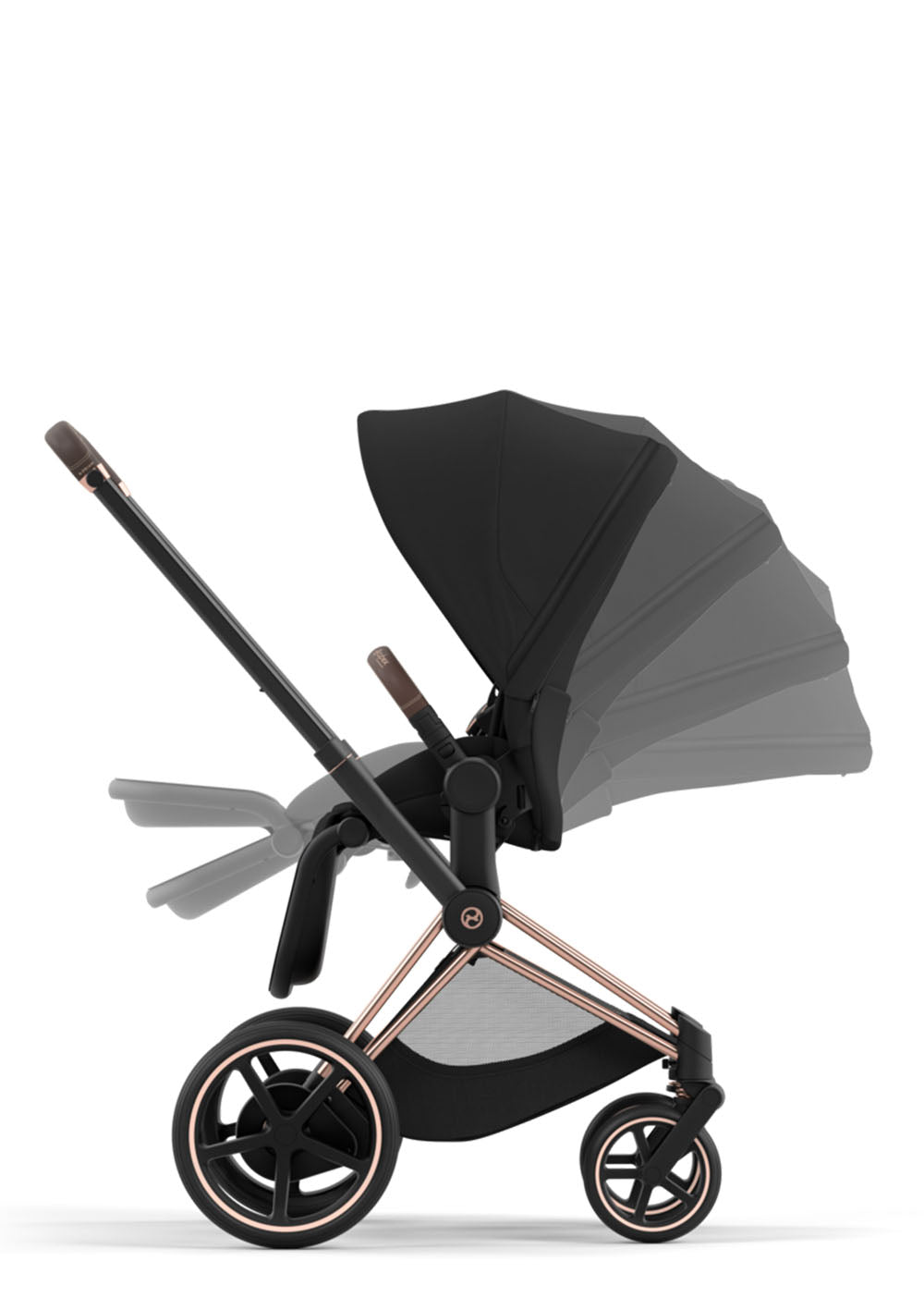 Cybex e-Priam Kinderwagen-Set Comfort Sepia Black