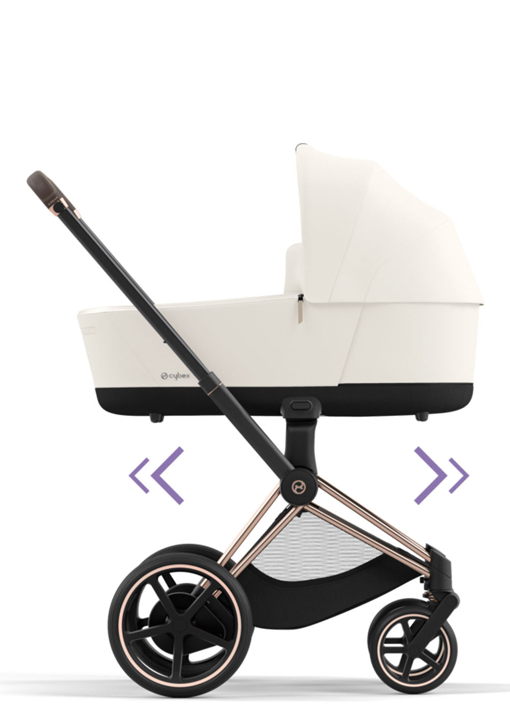 Cybex e-Priam Kinderwagen-Set Comfort Off White