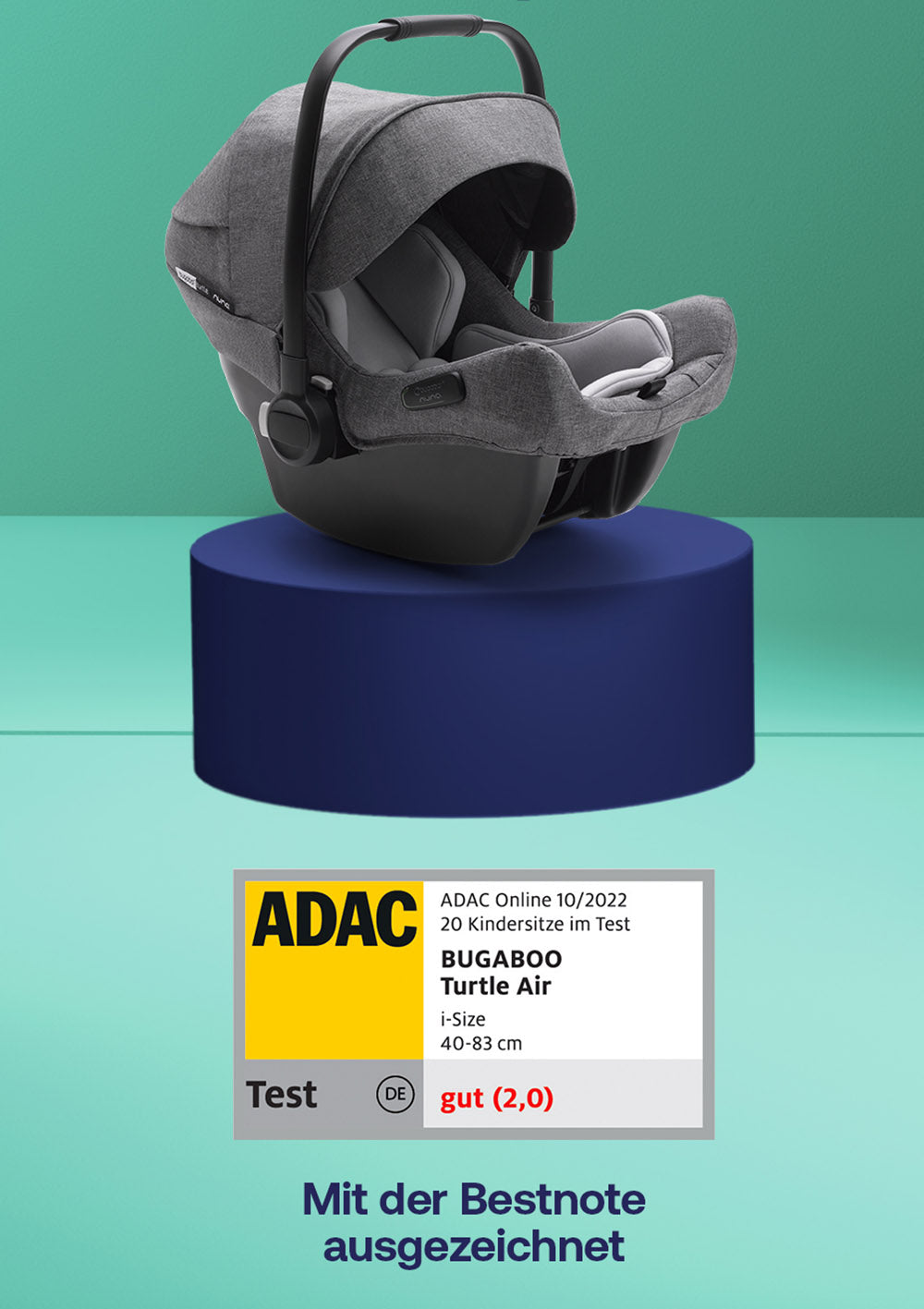 bugaboo Turtle Air by Nuna grey