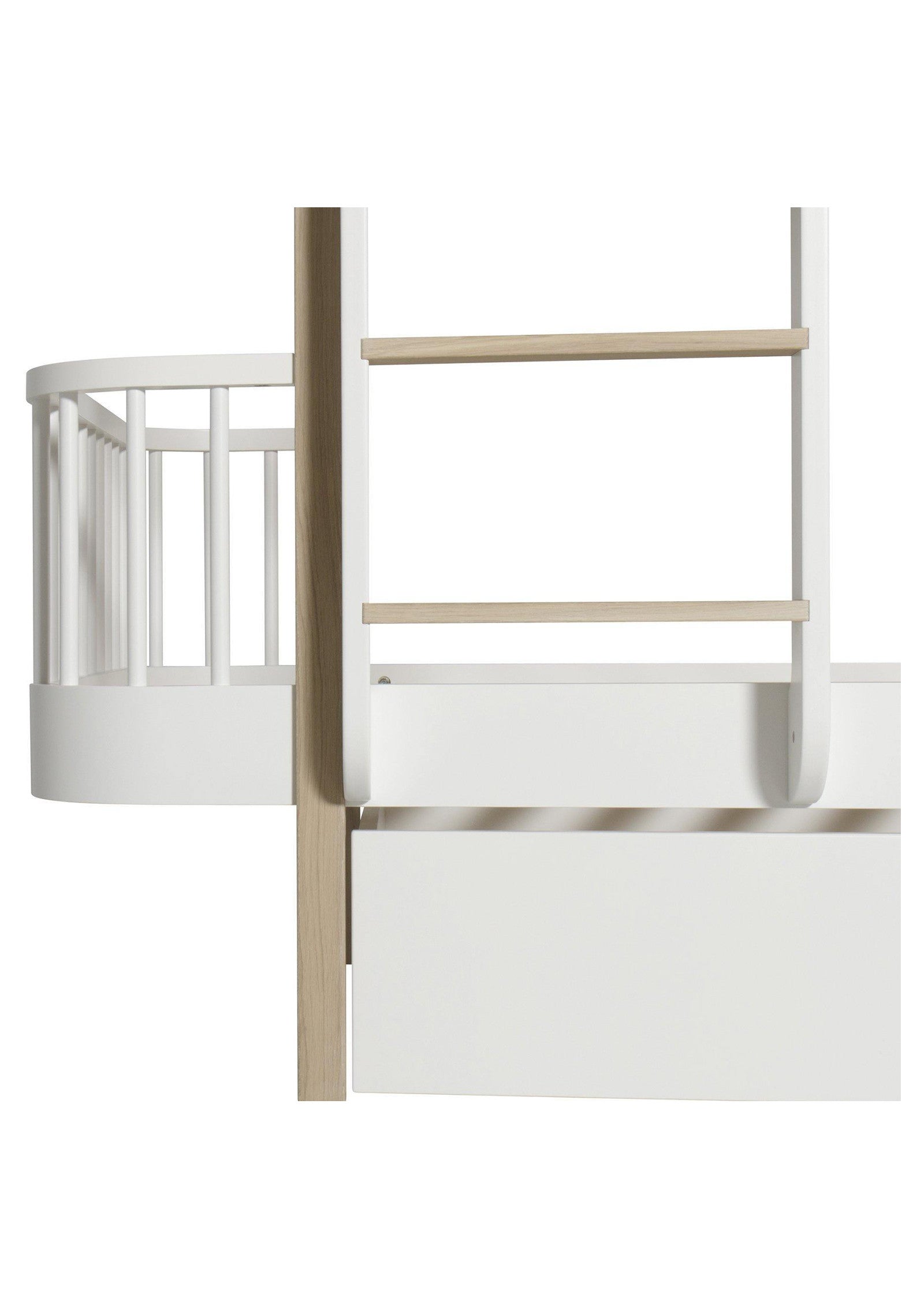 'Wood' Bettschublade Weiß