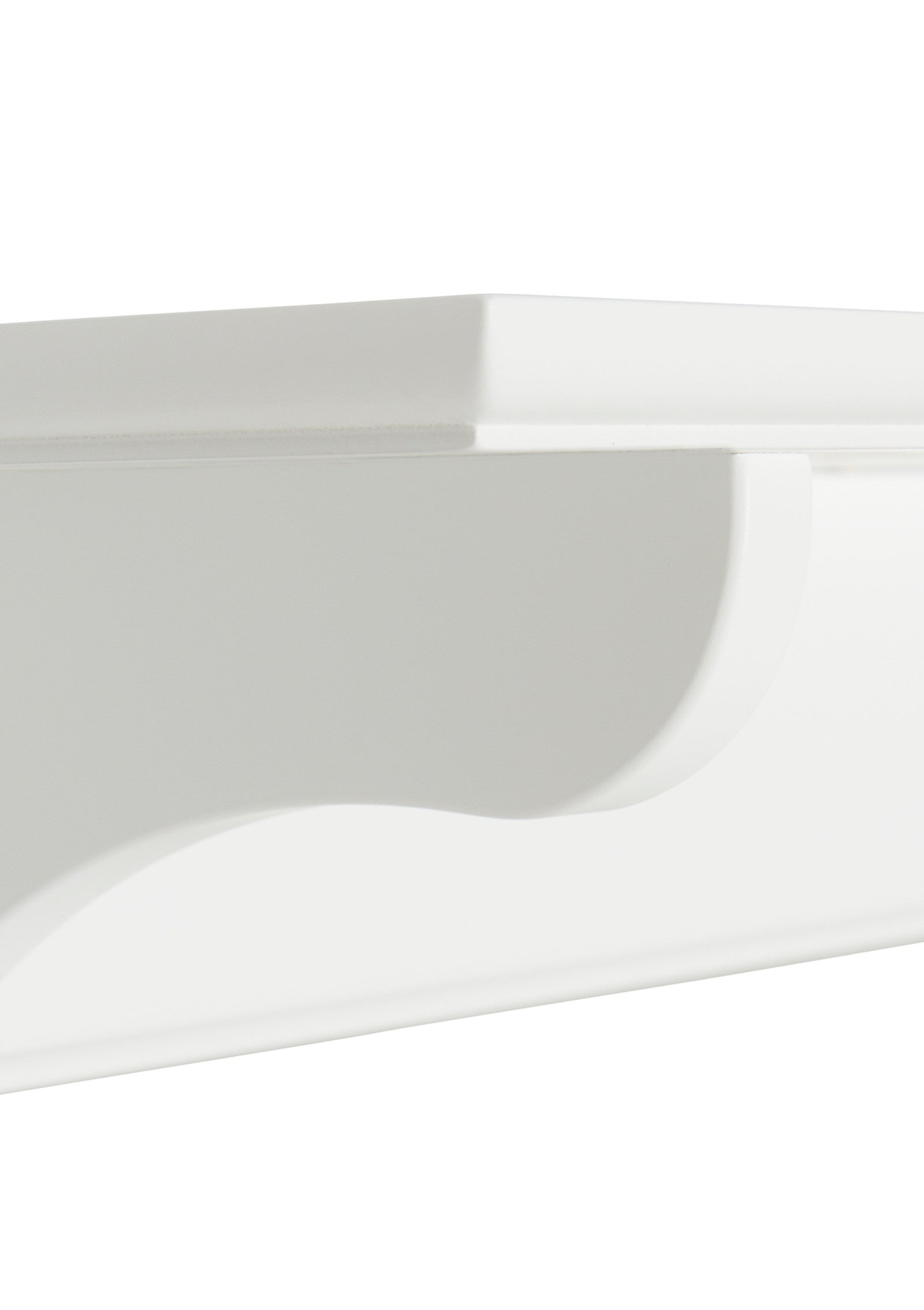 'Seeside' Wandregal groß mit Haken / weiß