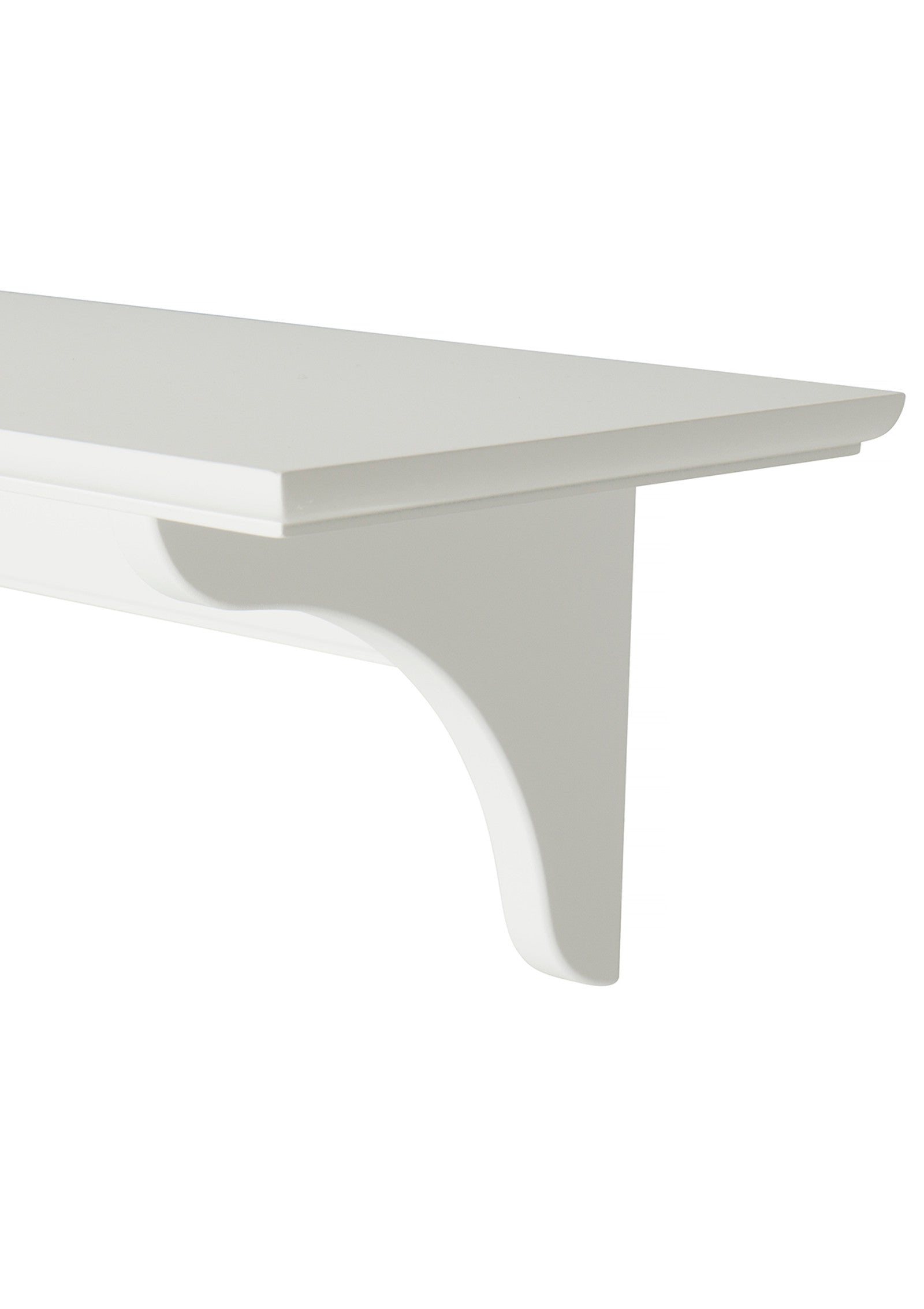 'Seeside' Wandregal groß mit Haken / weiß