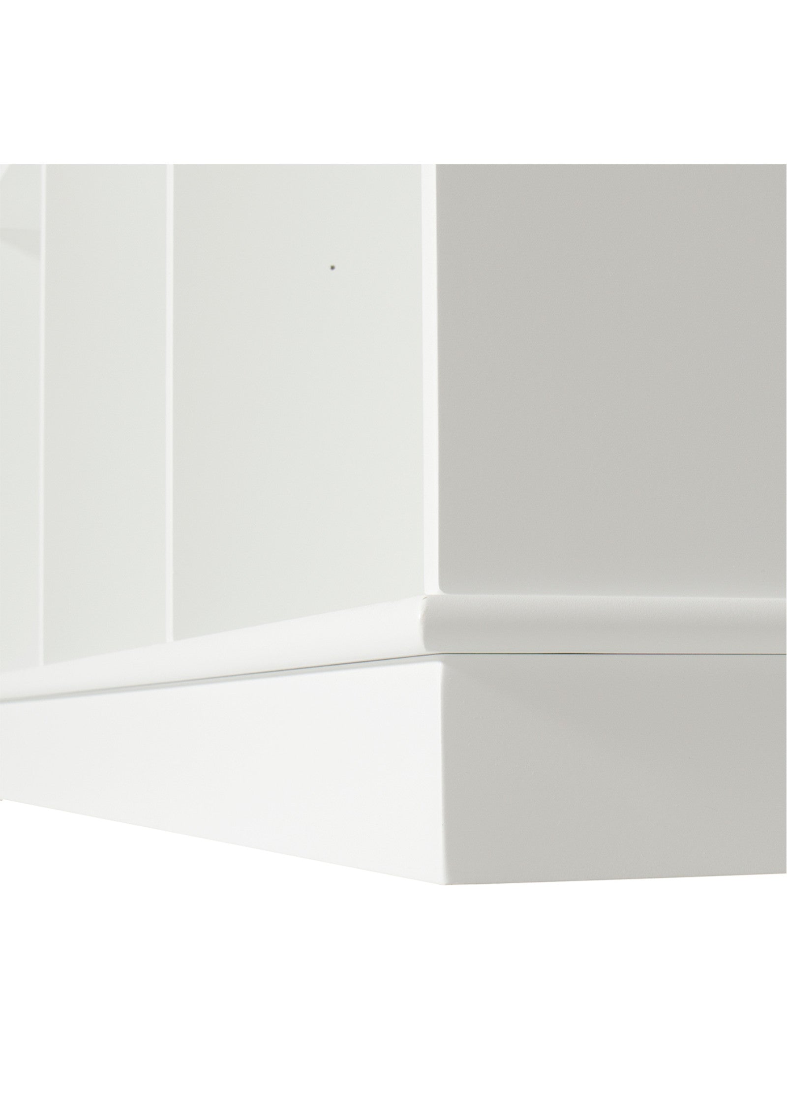 'Wood' Standregal vertikal 3 x 5 m / weiß mit Sockel