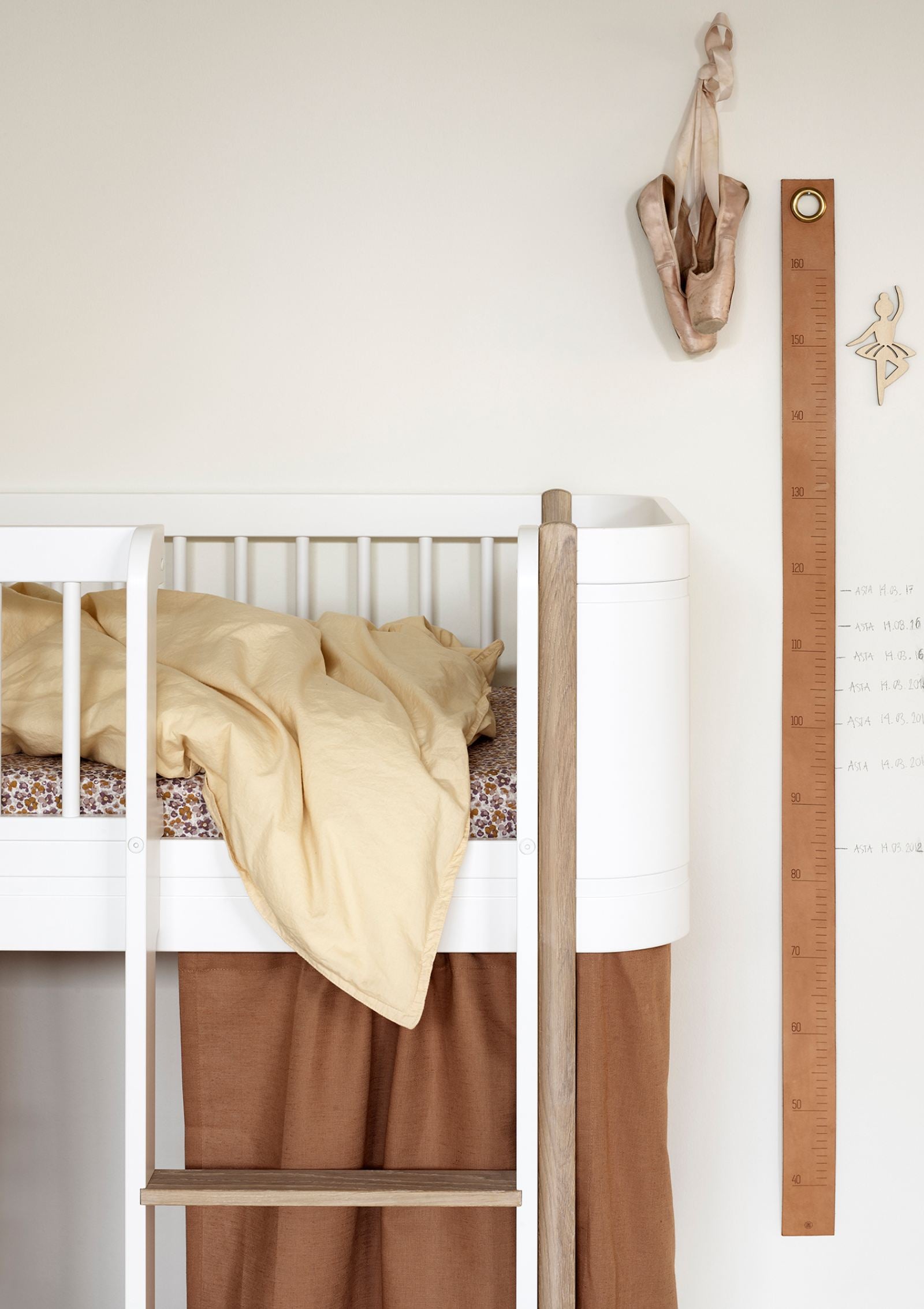 Oliver Furniture Umbauset für 'Wood Mini+' zum halbhohen Hochbett Weiß/Eiche