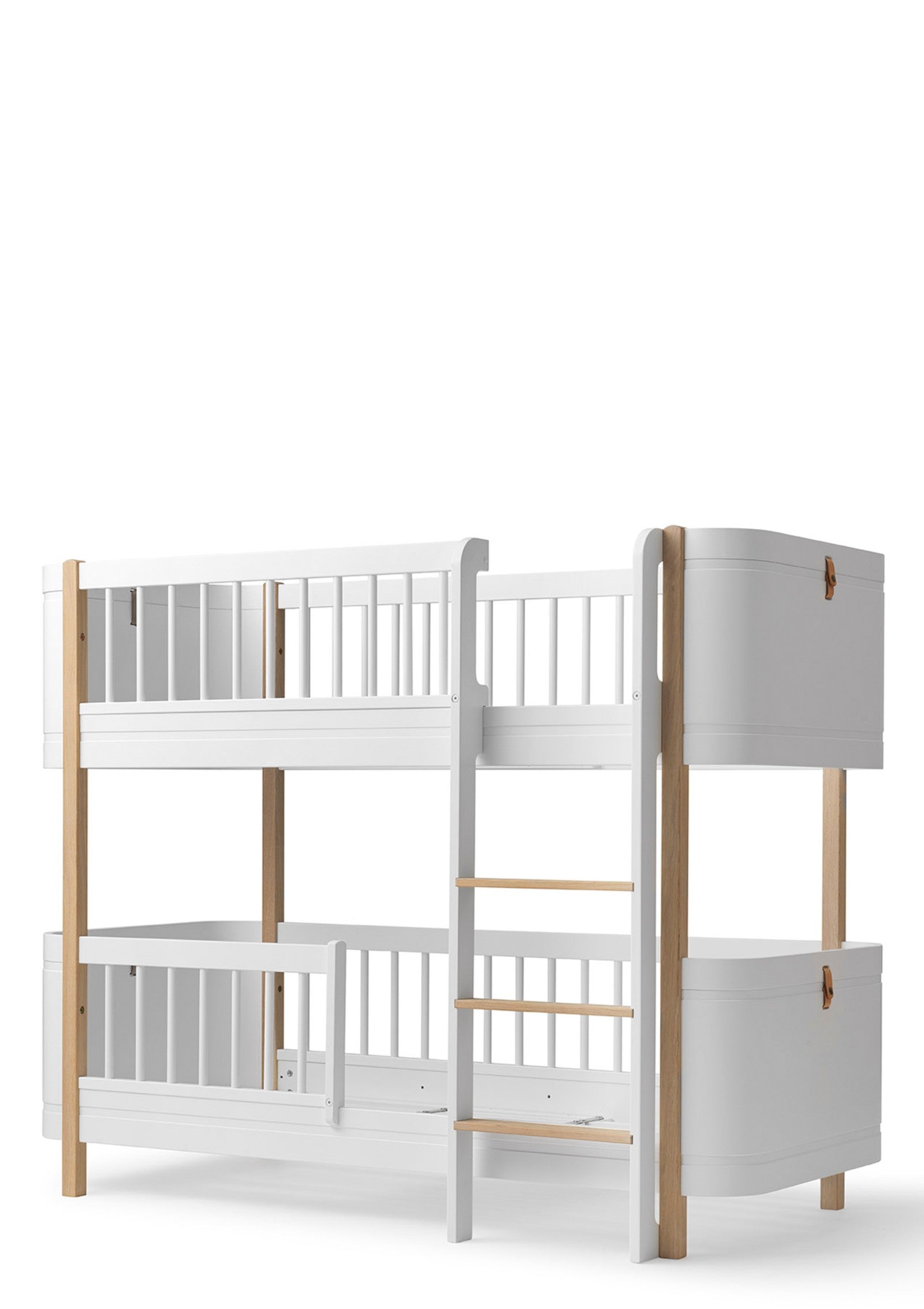 Oliver Furniture Umbauset zum halbhohen Etagenbett 'Wood Mini+' Weiß / Eiche