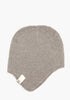 Merino Babymütze mit Ohrenklappen Beige