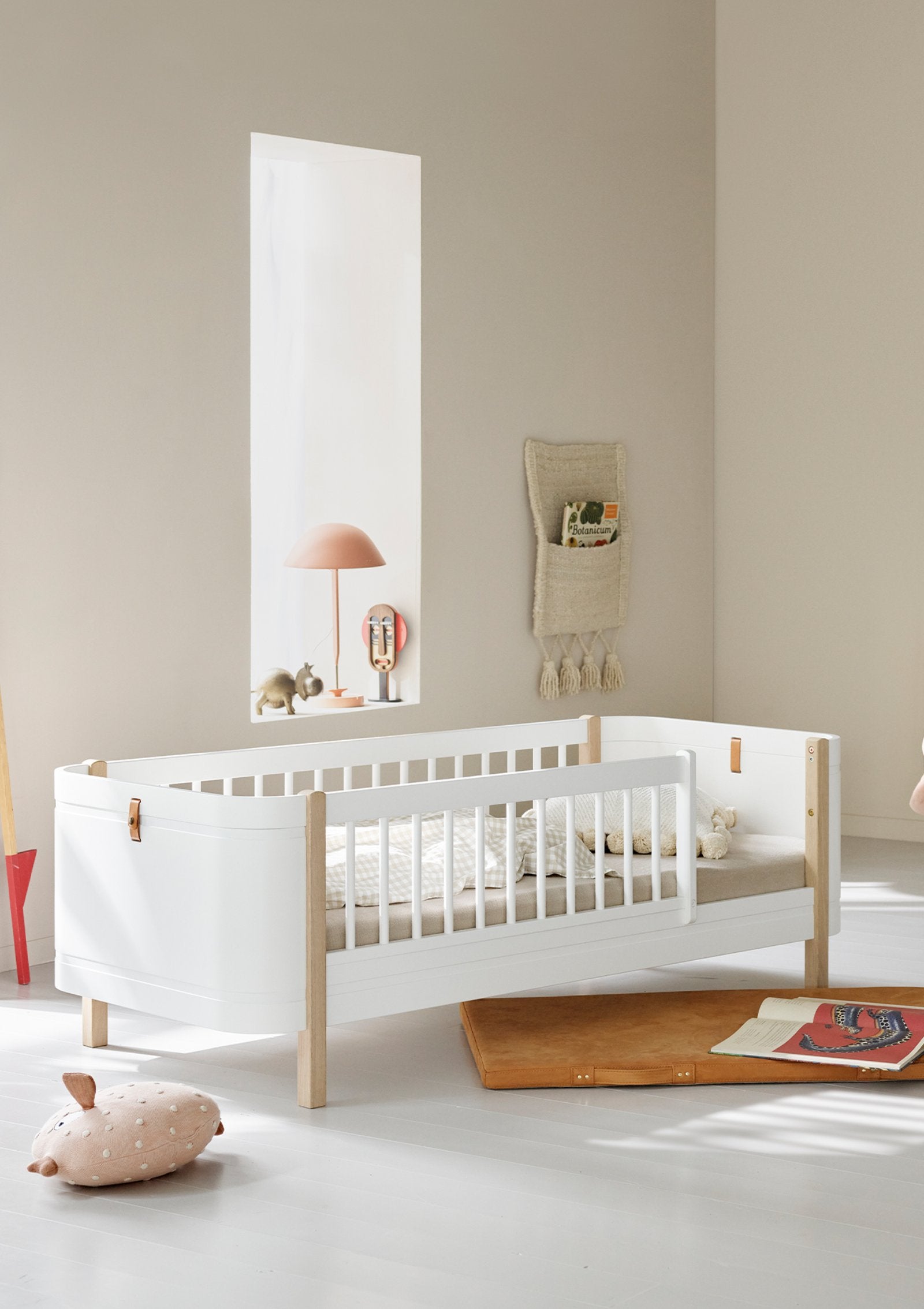 Oliver Furniture Umbauset zum Juniorbett 'Wood Mini+' Weiß / Eiche