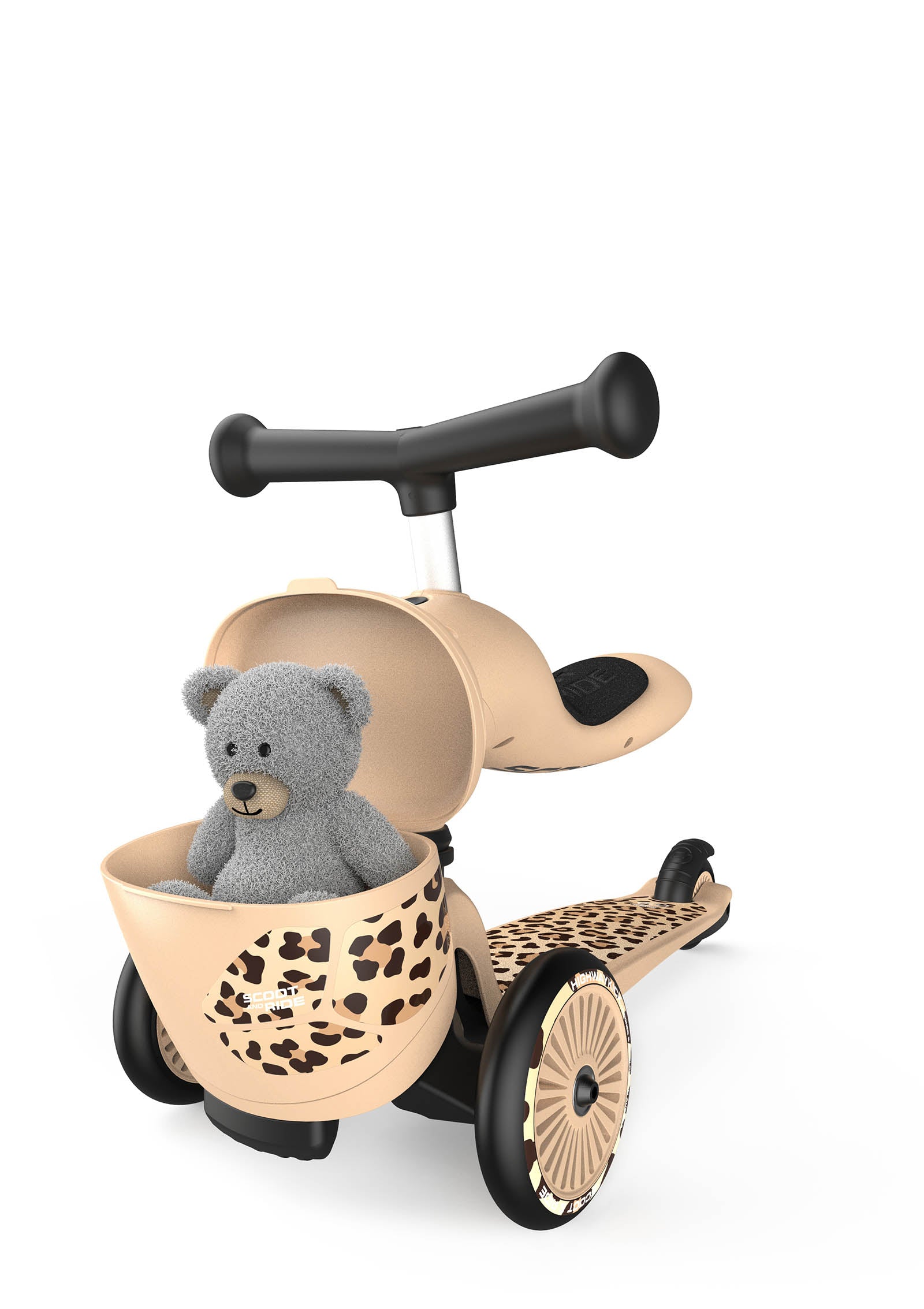 Scoot and Ride 2in1 Kickboard 'Highway Kick 1 Lifestyle' Leopard