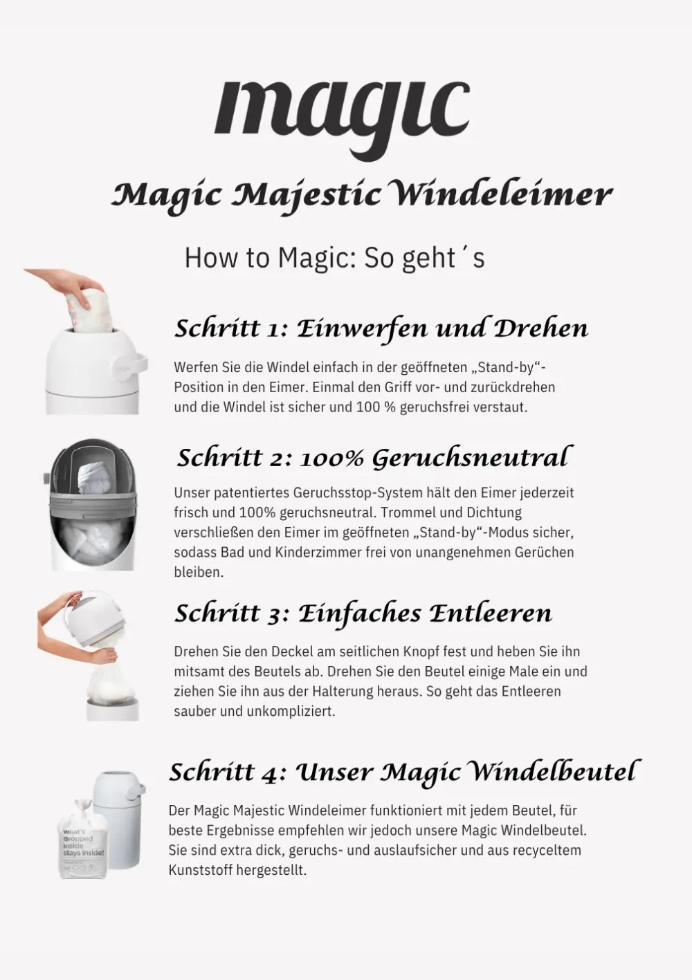Magic Windeleimer 'Majestic' Anleitung: So geht´s!