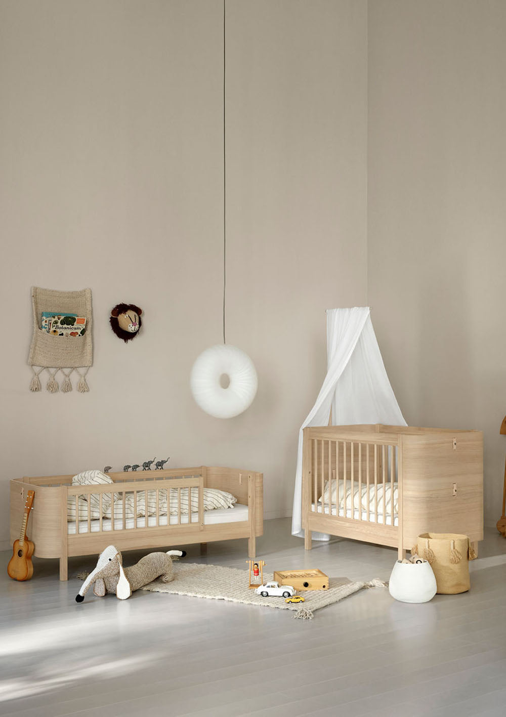 'Wood' Mini+ Babybett Eiche