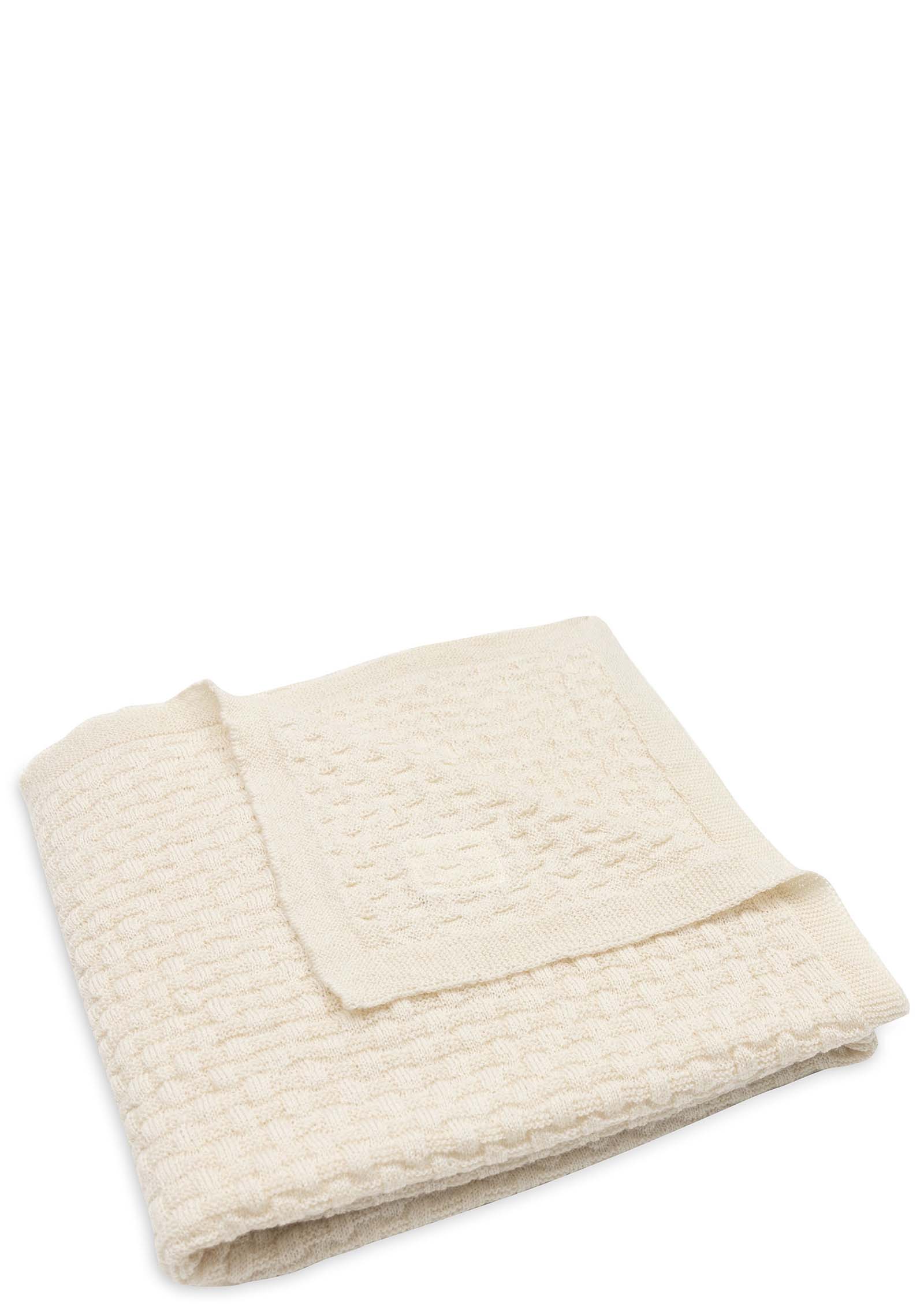 Jollein Merino Decke 'Weave knit' Oatmeal