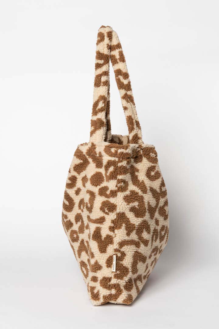 Studio Noos Tasche 'Teddy Mom-Bag' Leopard Ecru