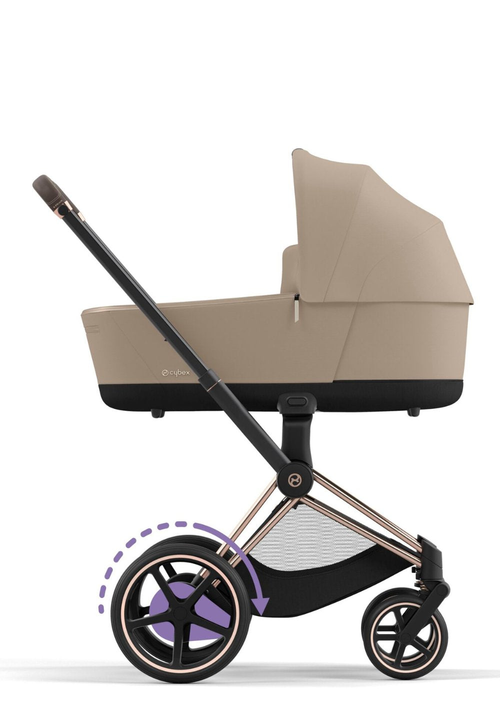 Cybex e-Priam Kinderwagen-Set 'Comfort' Cozy Beige
