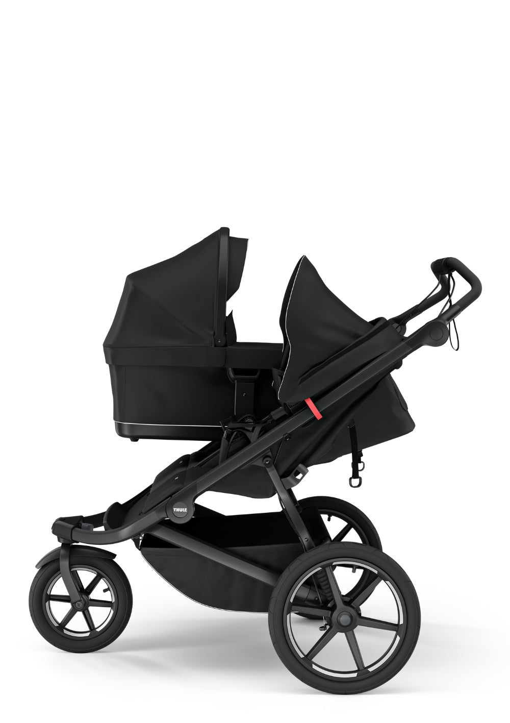 Thule Urban Glide 3 Double Kinderwagen-Set mit Babywanne Black