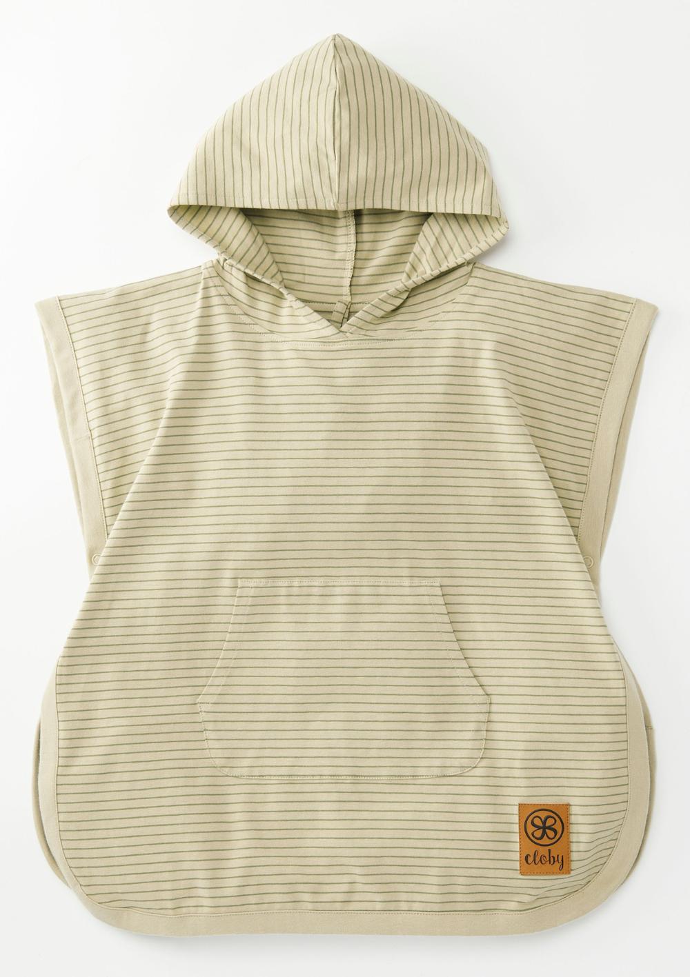 Cloby UV-Poncho UPF 50+ Sandy Beach/Olive Green