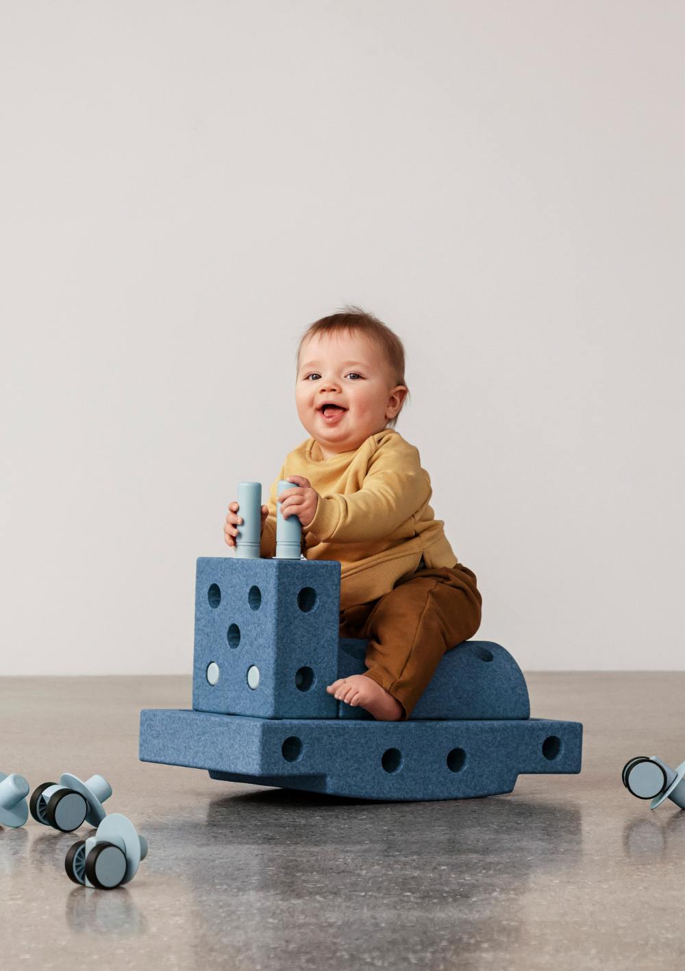 MODU Bauspielzeug 'Curiosity-Set' 14-teilig Deep Blue / Sky Blue