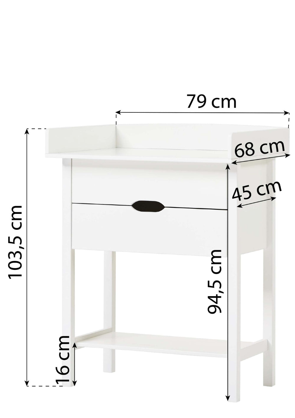 Hoppekids Wickeltisch 'ISABELLA'