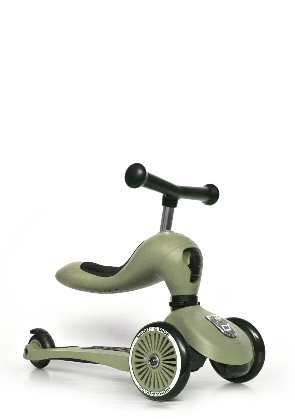 Scoot and Ride 2in1 Kickboard 'Highway Kick 1' olive