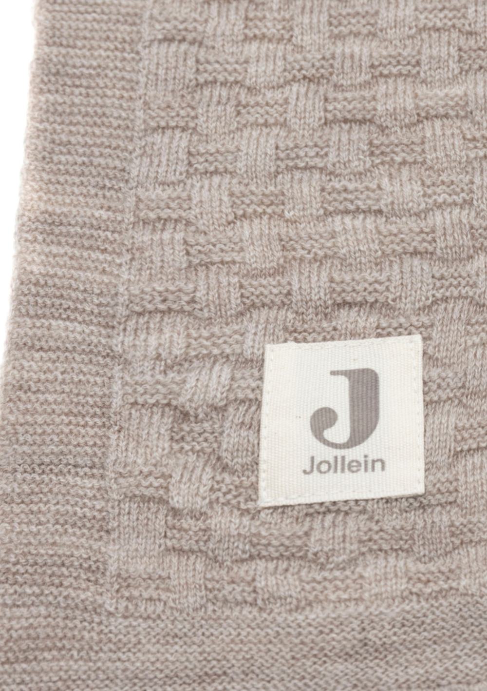 Jollein Merino Decke 'Weave Knit' Funghi 100 x 150 cm