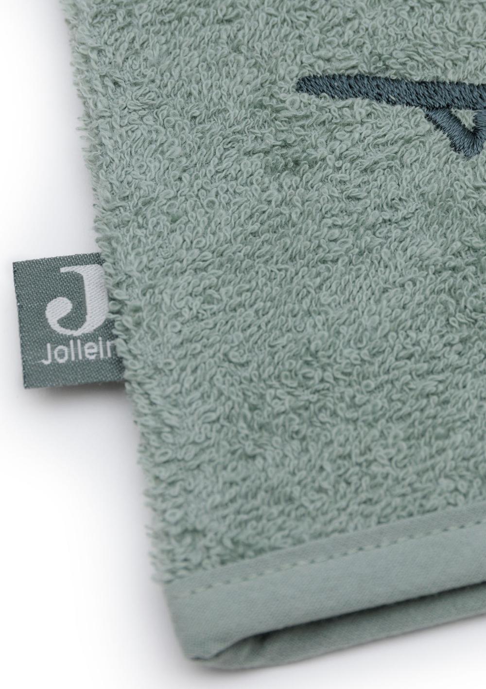 Jollein Waschlappen 'Jungle Jambo' Ash Green