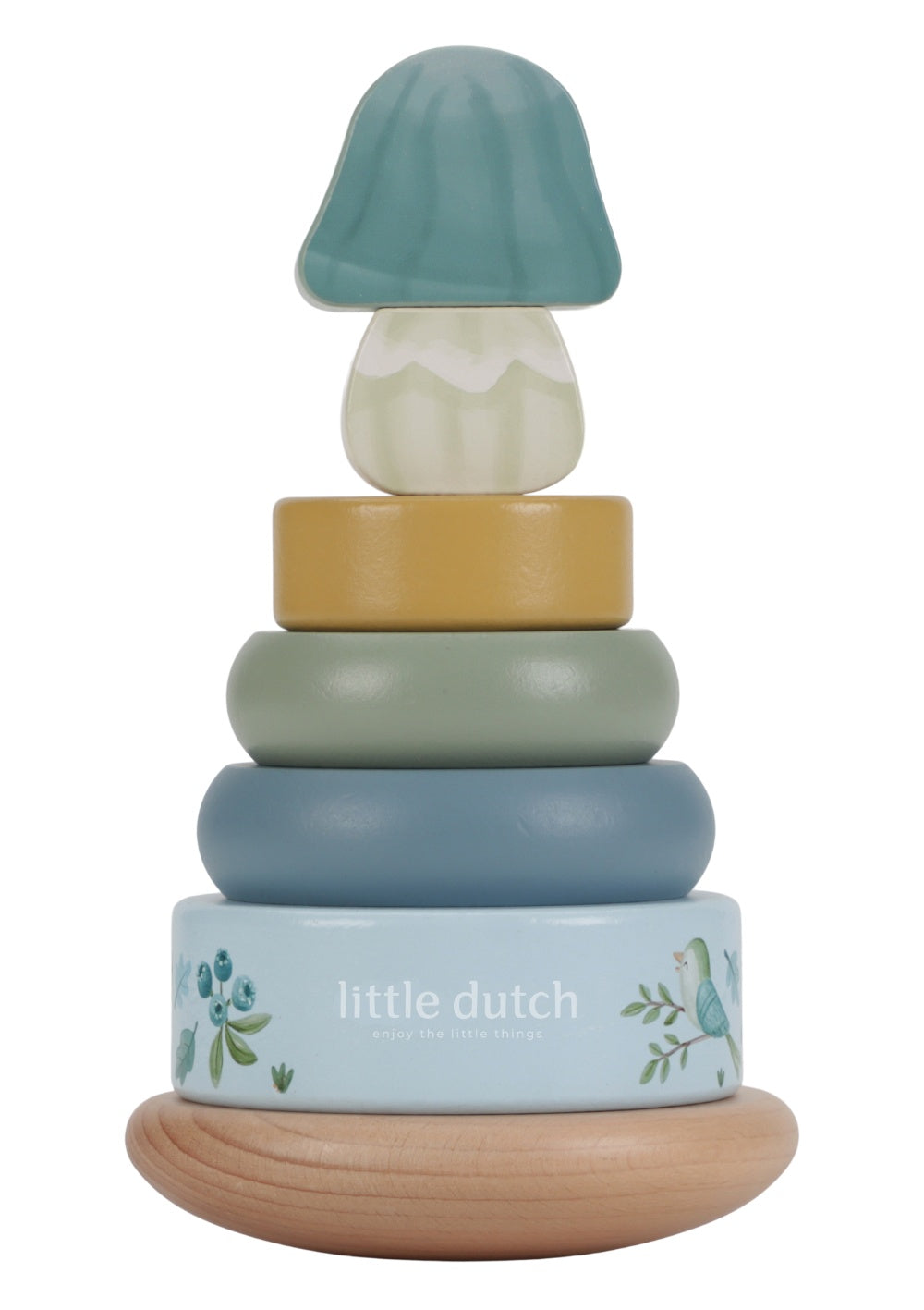 Little Dutch Stapelturm mit Ringen 'Forest Friends'