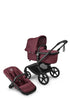 Fox 5 Renew Kinderwagen-Set Schwarz / Dark Cherry