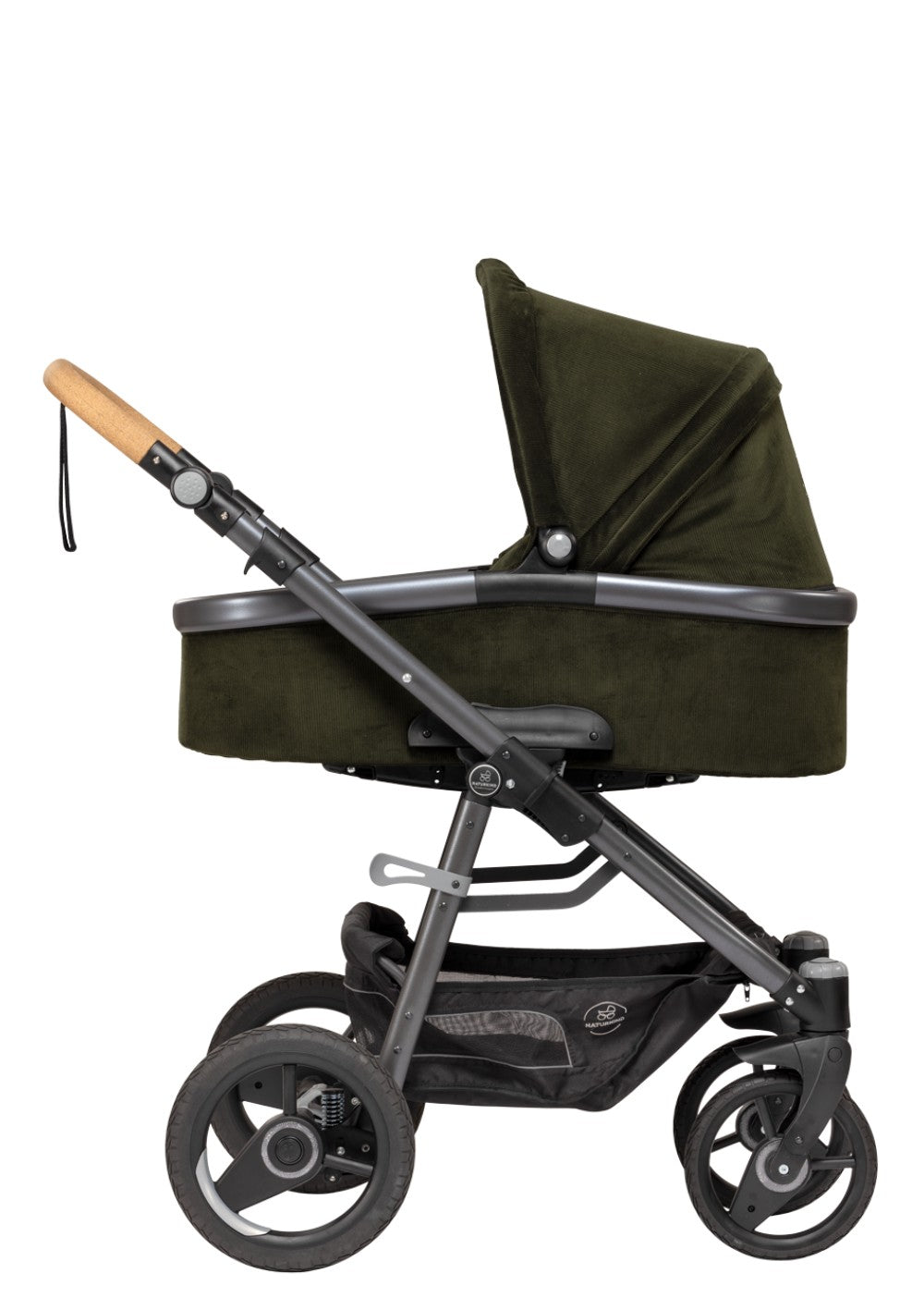 Naturkind Kinderwagen-Set 'Lux Evo' Cord-Edition Oliv