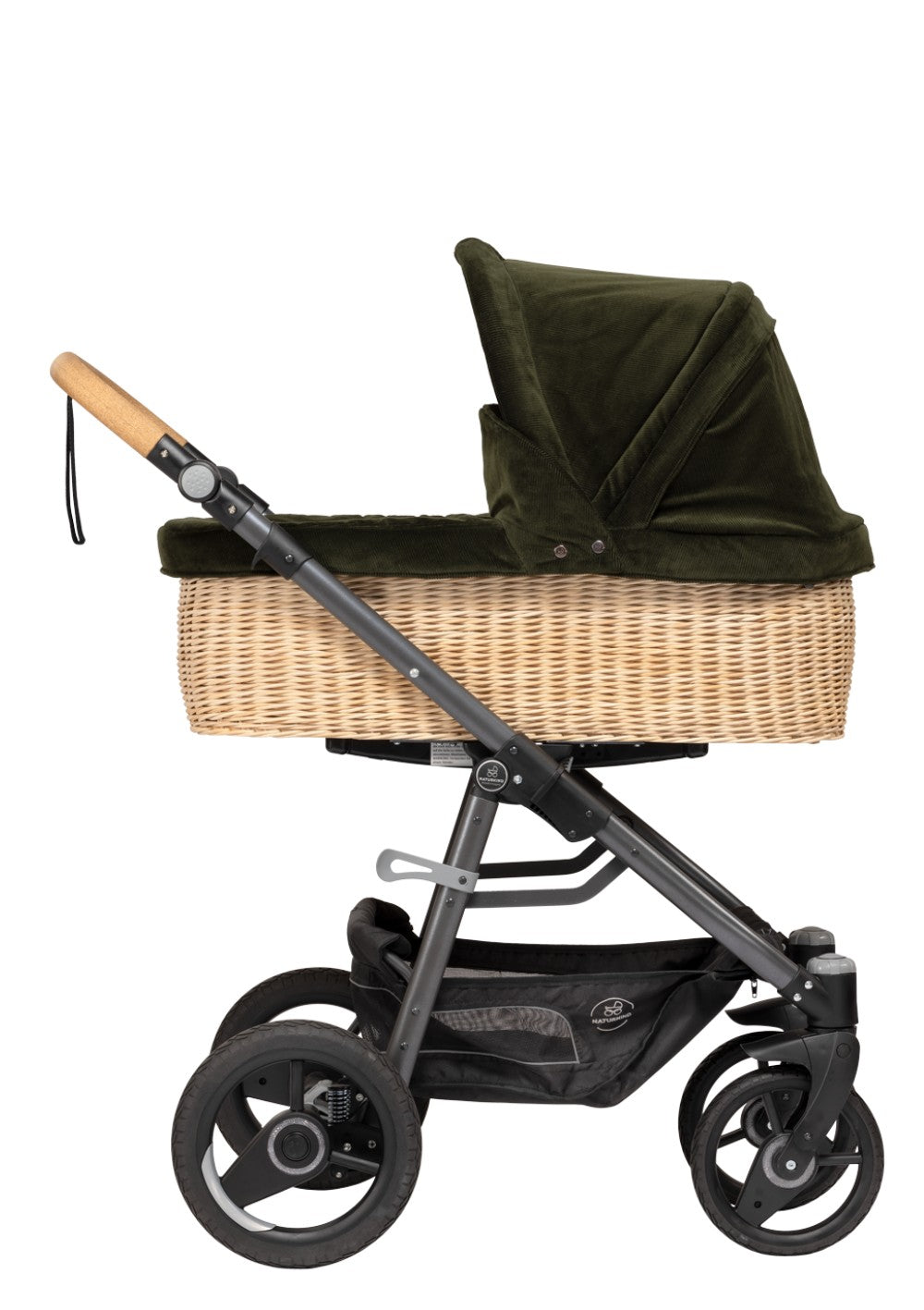 Naturkind Kinderwagen-Set 'Lux Evo' Cord-Edition Oliv