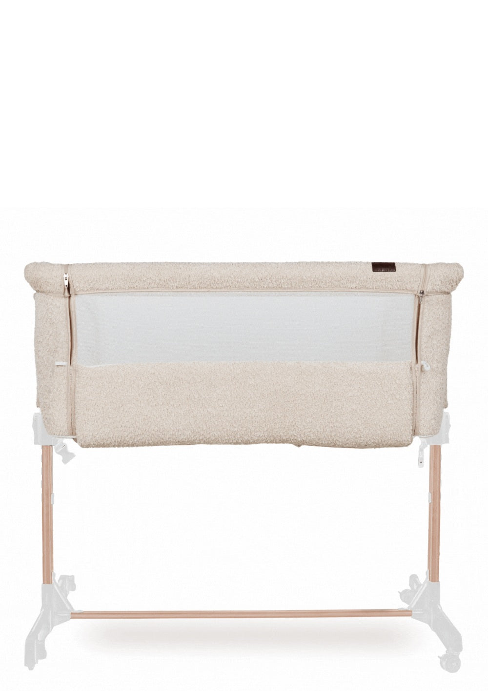 Quax Beistellbett 'Side by Side' Natural Bouclé Sheep