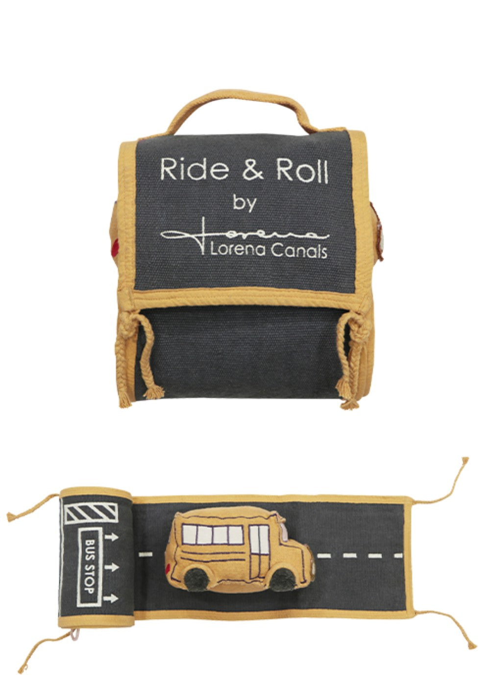 Lorena Canals Spiel-Set 'Ride & Roll' School Bus