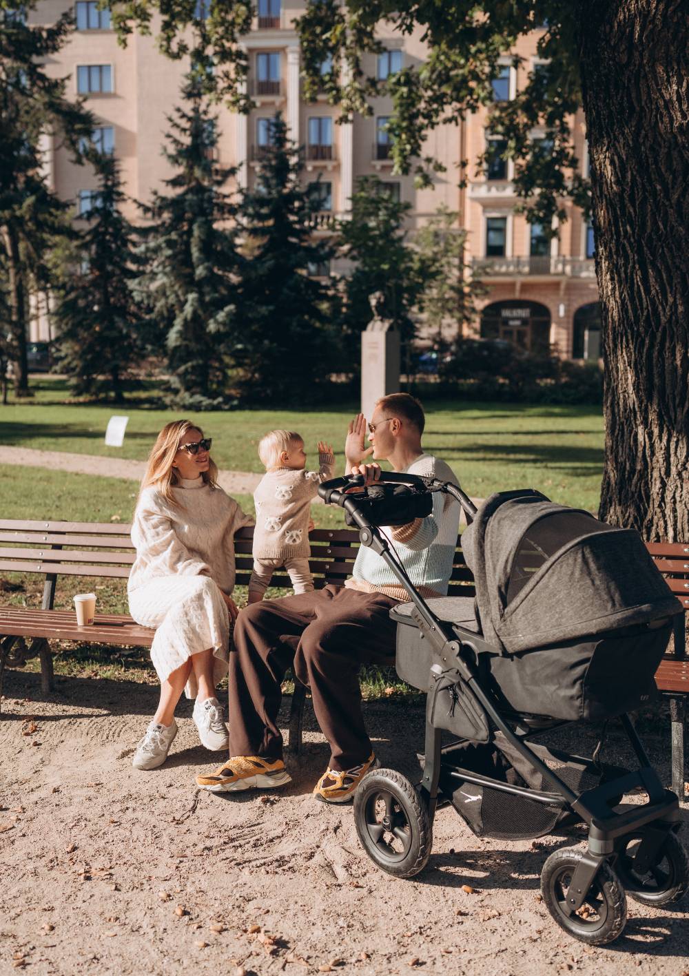TFK Kombi Kinderwagen 'Mono 4' Premium Schwarz