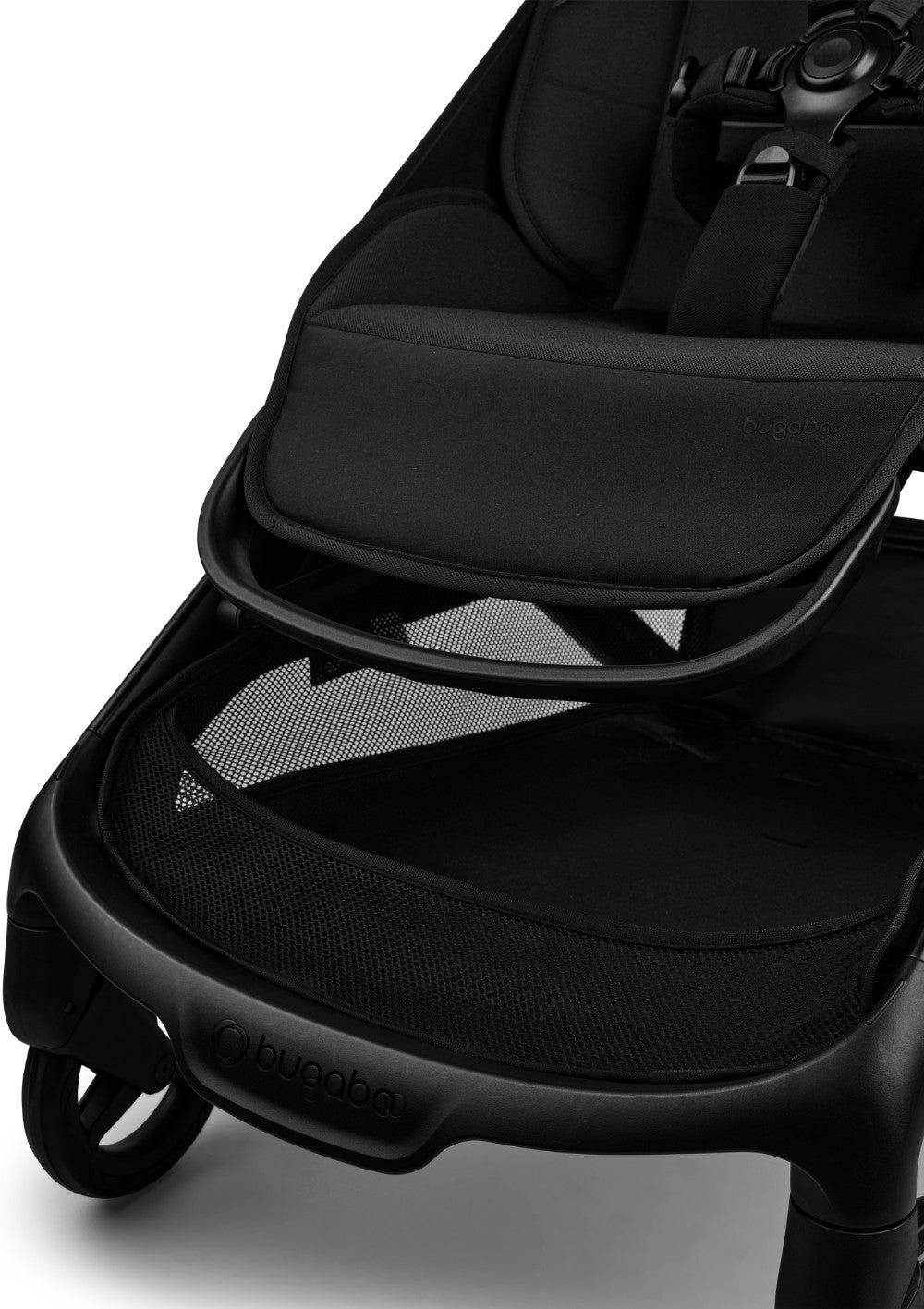 Bugaboo Buggy 'Butterfly 2' Mitternachtsschwarz – Nahansicht Fußstütze