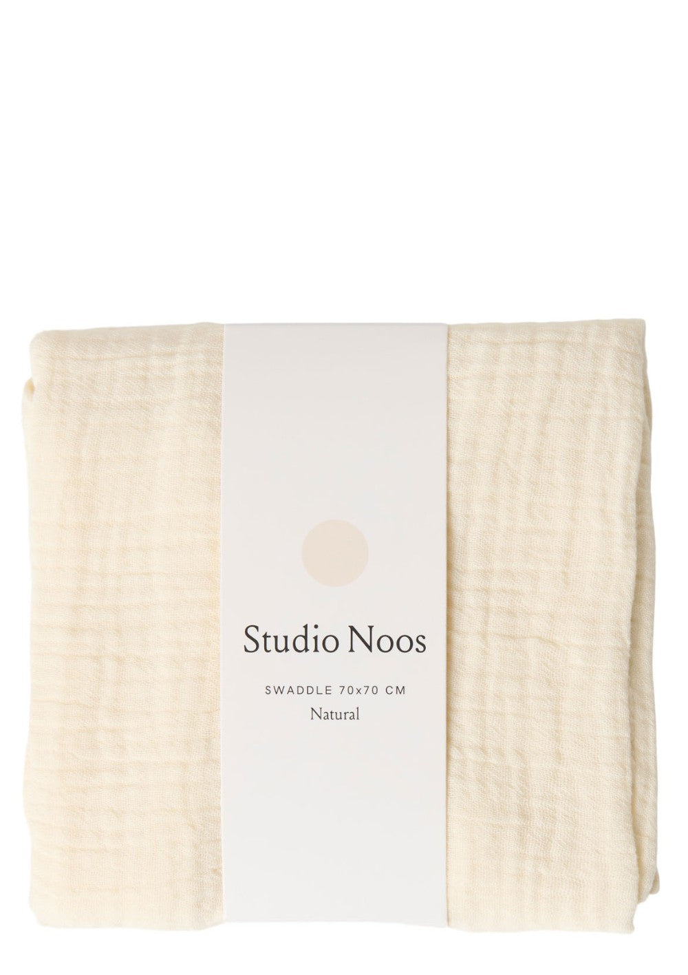 Studio Noos Musselin Mulltuch 'Swaddle Uni Medium' Natural 70 x 70 cm
