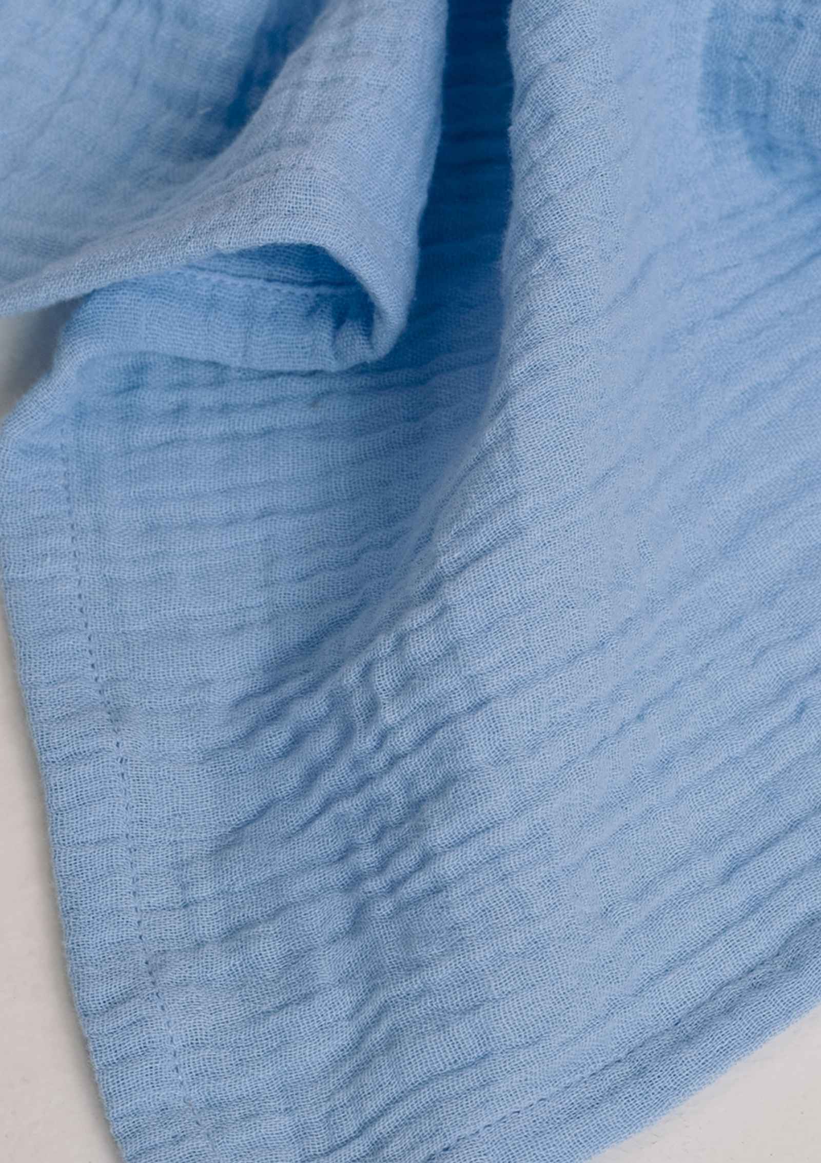 Studio Noos Musselin Mulltuch 'Swaddle Uni Medium' Light Blue 70 x 70 cm