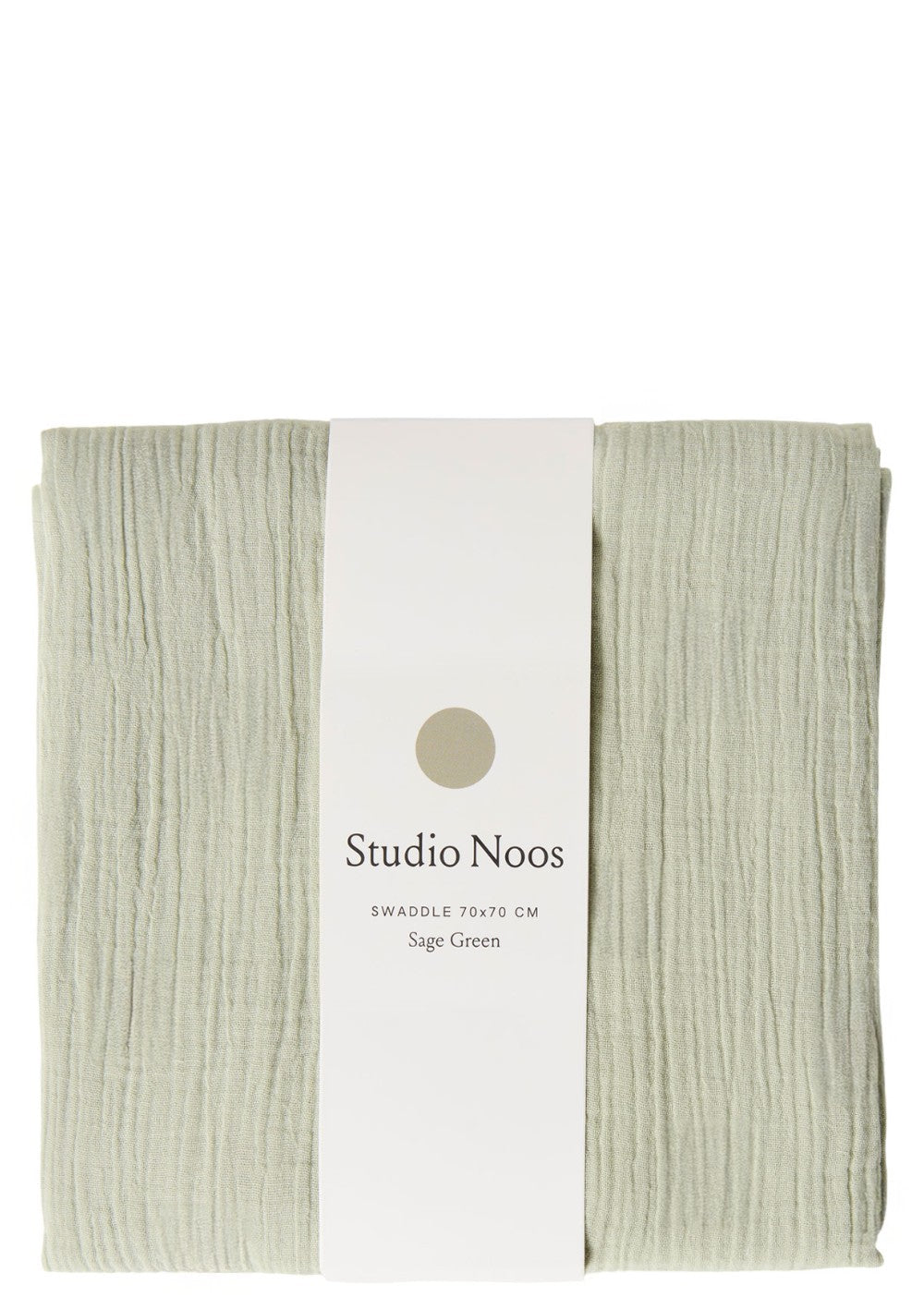 Studio Noos Musselin Mulltuch 'Swaddle Uni Medium' Sage Green 70 x 70 cm