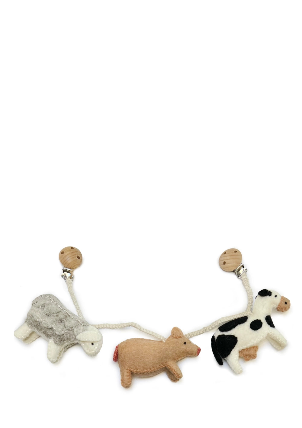 Gamcha Kinderwagenkette 'Farm Animals'