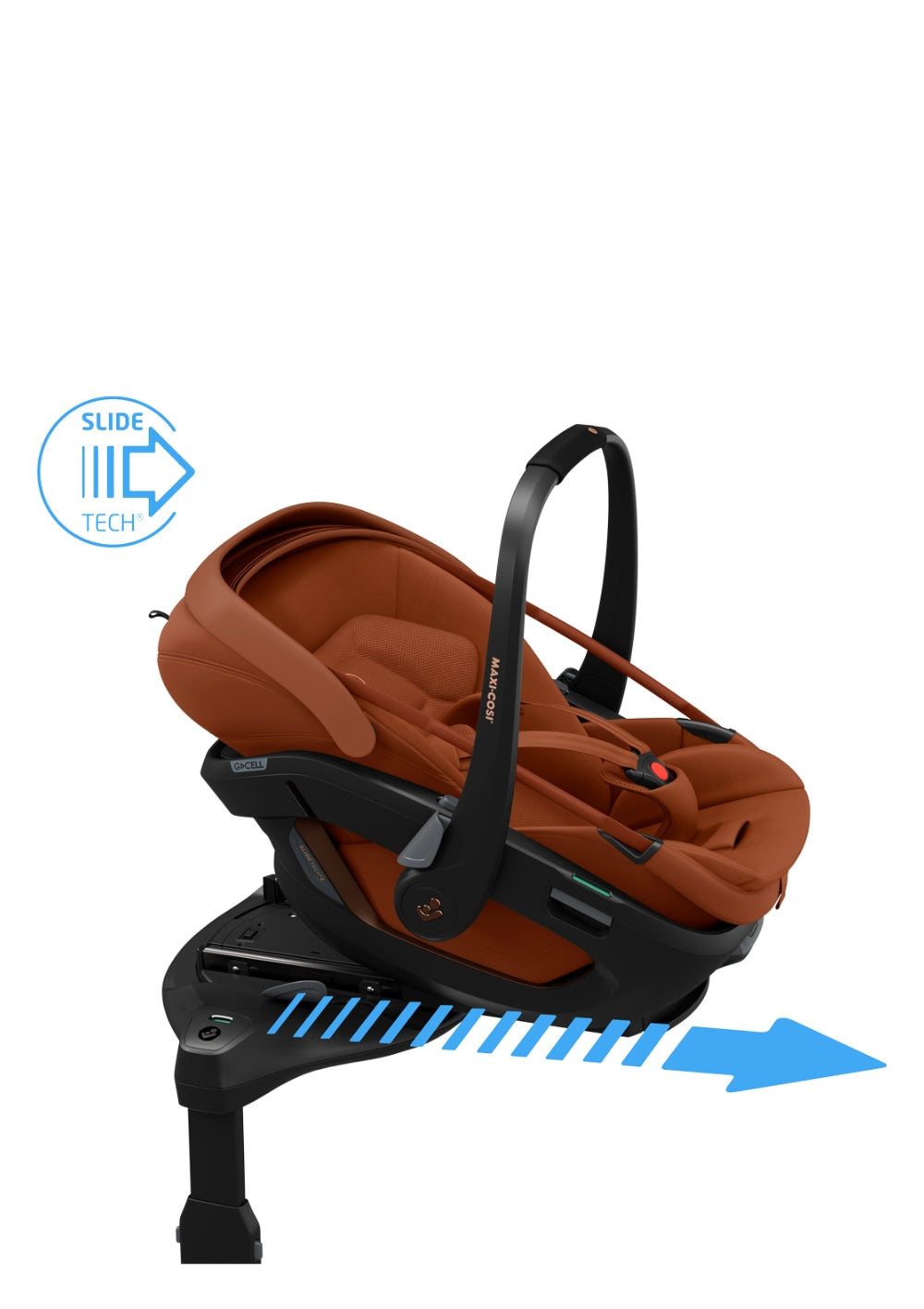 Maxi-Cosi Babyschale 'Coral Slide Pro' Copper Terra mit SlideTech®-Technologie