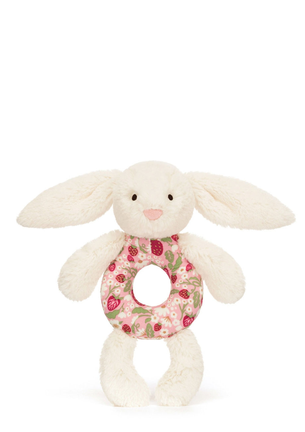 Jellycat Rassel 'Blossom Cream Bunny' Berry 