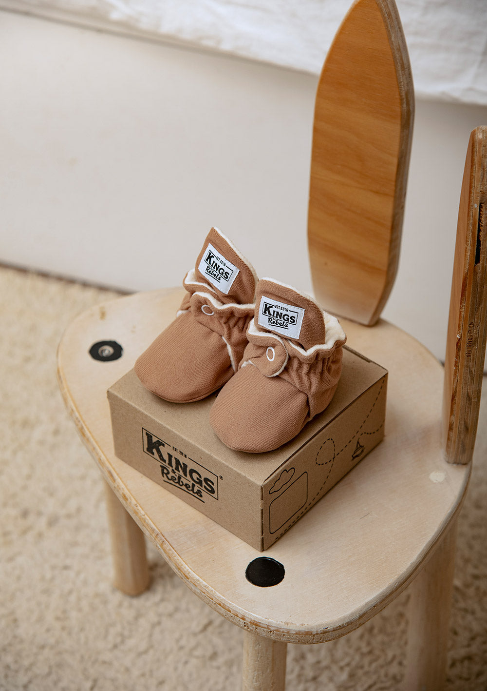 Kings&Rebels Baby Booties Gamuza Mocha 