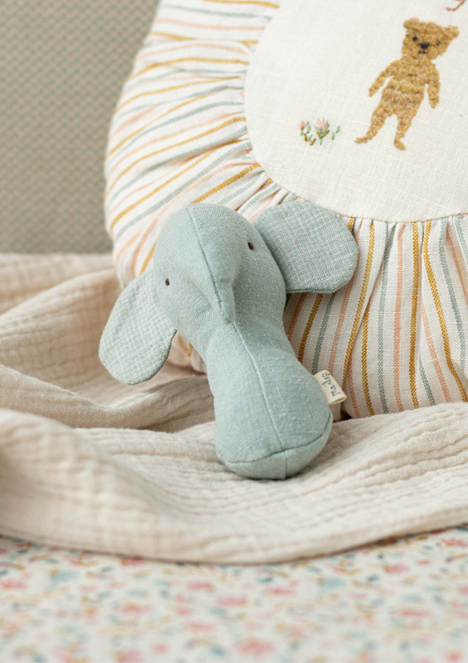 Maileg Rassel 'Lullaby Friends – Elefant' Hellblau