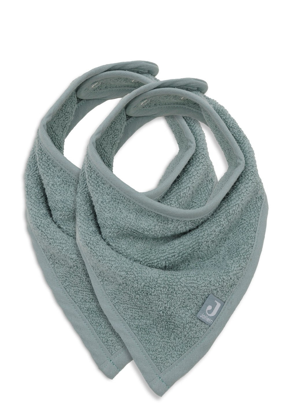 Jollein 2er-Set  Frottee Bandana Lätzchen Sea Green