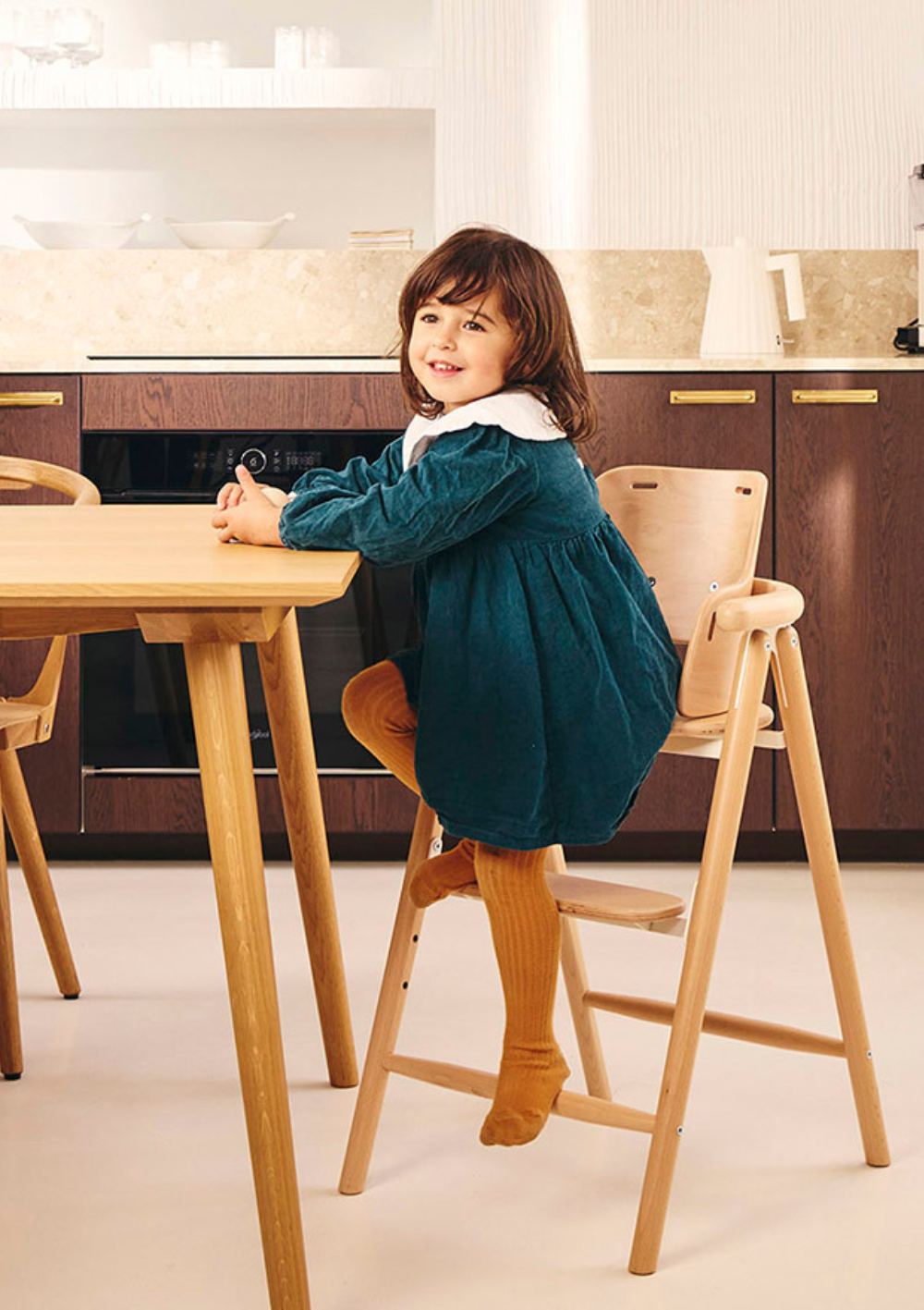 Charlie Crane Hochstuhl 'Tobo' mit Baby-Set natural 