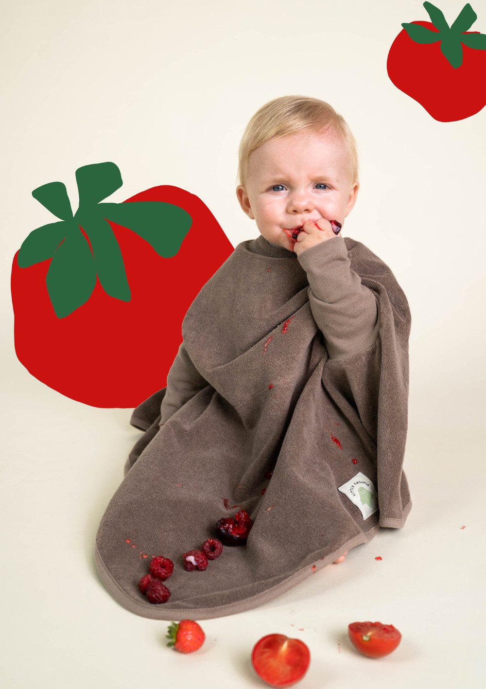 Little Casimir Lätzchen 'Boo' Timeless Taupe